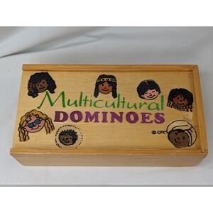 Multicultural‎ Dominoes Wooden Game OTC